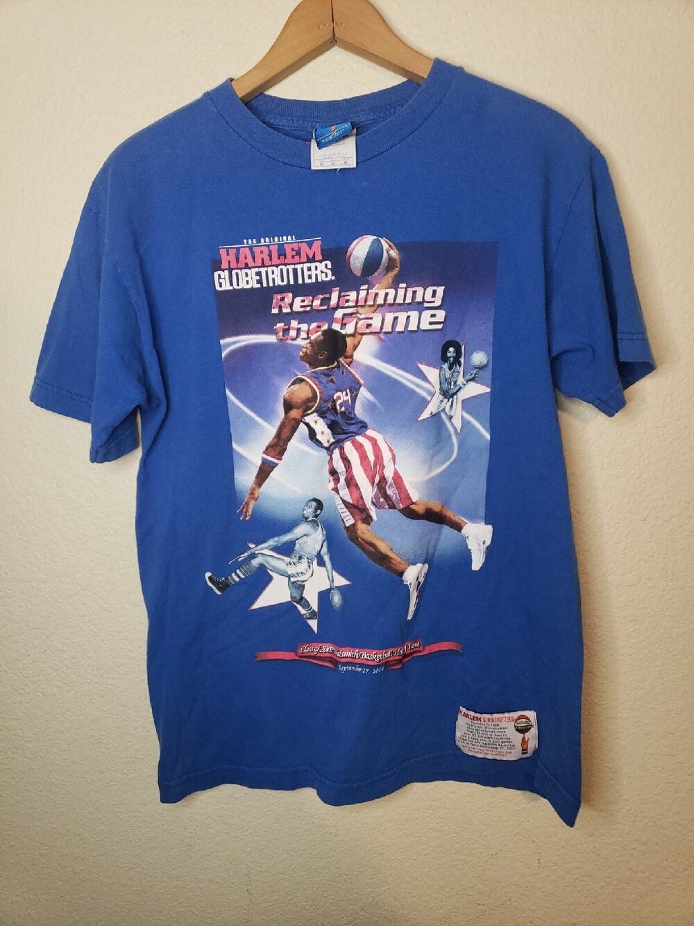 Vintage 2002 MEDIUM Harlem Globetrotters Reclaiming The Game T-shirt y2k